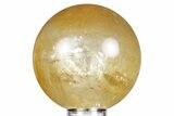 Polished Honey Calcite Sphere - China #359516-1